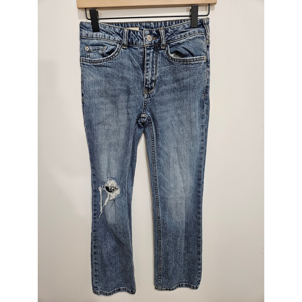 Pilcro and the Letterpress Distressed Straight Leg‎ Jeans Blue Size 25